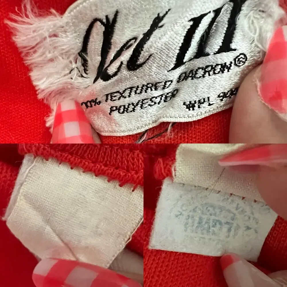 Vintage 70s Act III Red Pleated Drop Waist Tennis Skirt Mini XS Sporty Blokecore